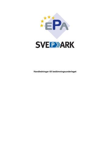 Handledning ESPA.pdf - Svepark