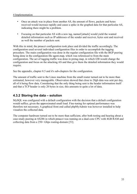 Implementation of data collection tools using NetFlow for statistical ...