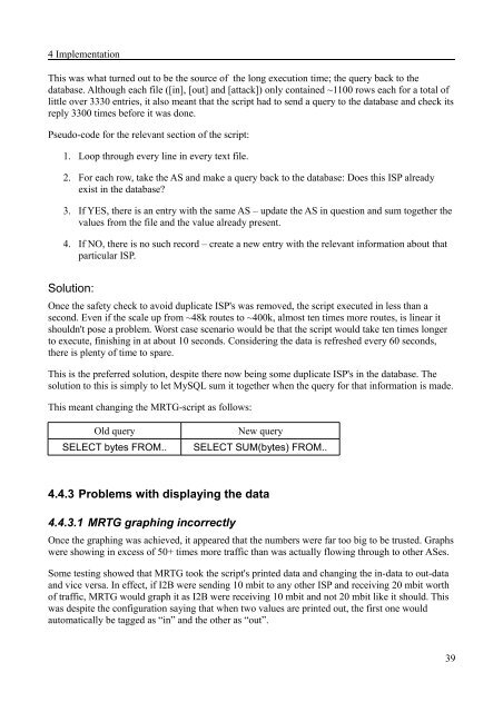 Implementation of data collection tools using NetFlow for statistical ...