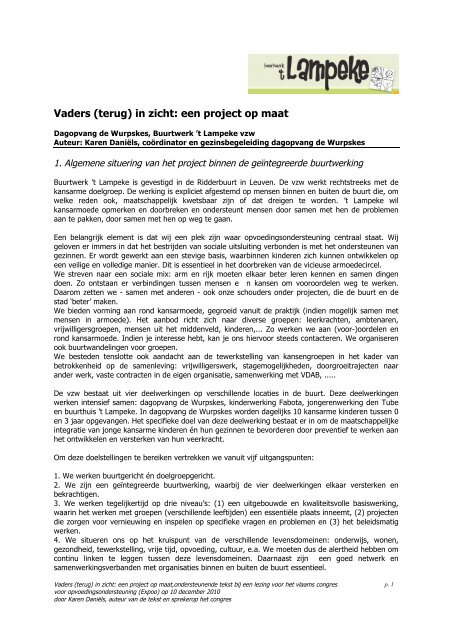 Vaders (terug) in zicht: een project op maat - Expoo