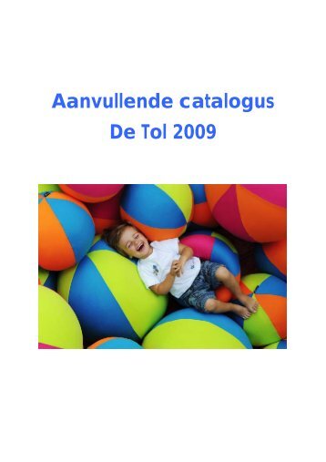Aanvullende catalogus De Tol 2009