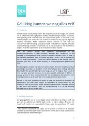 Persbericht Wonen en zorg in perspectief - USP Marketing ...