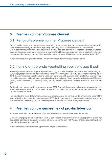 Premies voor energiebesparing in Vlaanderen - Eandis