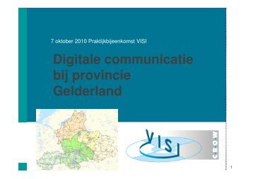 Digitale communicatie bij provincie Gelderland - Crow