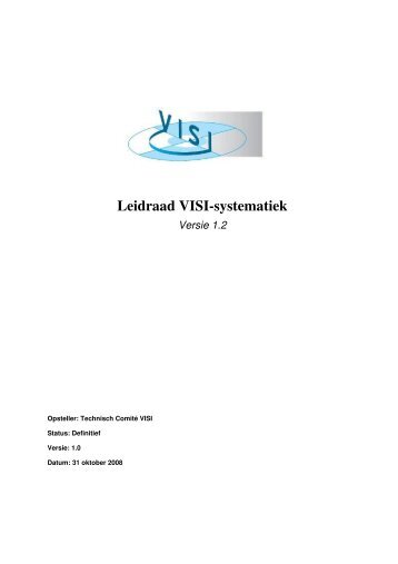 Leidraad VISI-systematiek Versie 1.2 - Crow