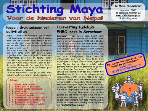 november - Stichting Maya