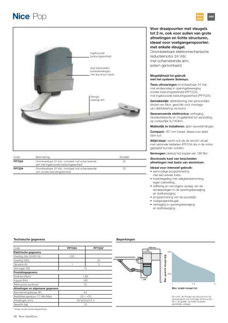 N ice Nice to m Gate&Door Catalogus 2010 - Nice SpA