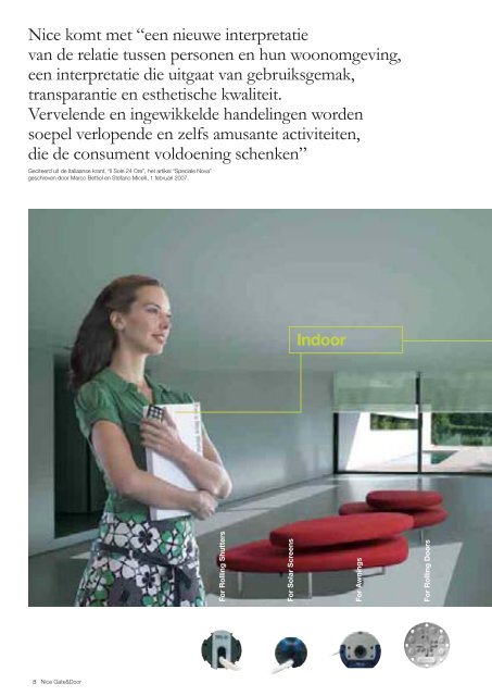 N ice Nice to m Gate&Door Catalogus 2010 - Nice SpA