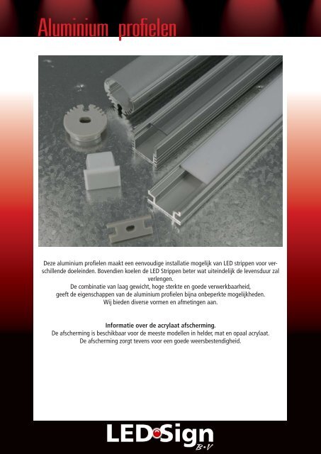 Aluminium profielen - LEDSign BV