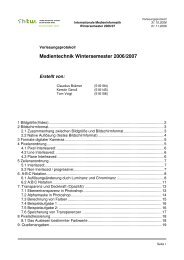 Medientechnik Wintersemester 2006/2007