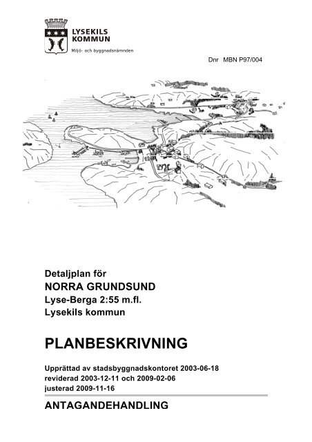 PLANBESKRIVNING - Lysekils kommun