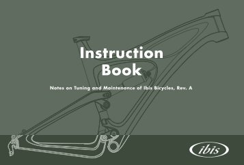 Instruction Book - Ibis