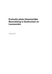 Evaluatie pilots Gezamenlijke Beoordeling in Doetinchem en ...