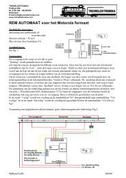 REM AUTOMAAT voor het Motorola formaat - Treinelektronika.com