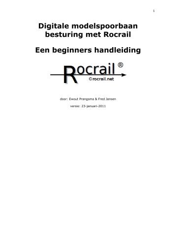 Digitale modelspoorbaan besturing met Rocrail