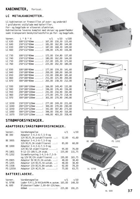 VEJLE RC ELEKTRONIK Aps KATALOG NR. 22 TLF.: 75 83 25 33