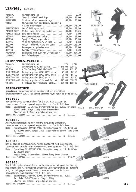 VEJLE RC ELEKTRONIK Aps KATALOG NR. 22 TLF.: 75 83 25 33