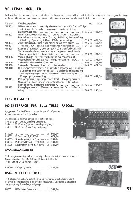 VEJLE RC ELEKTRONIK Aps KATALOG NR. 22 TLF.: 75 83 25 33