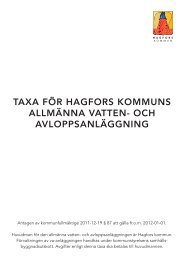 taxa för hagfors kommuns allmänna vatten- och avloppsanläggning