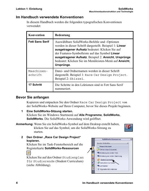 Lektion 1 Einleitung - SolidWorks