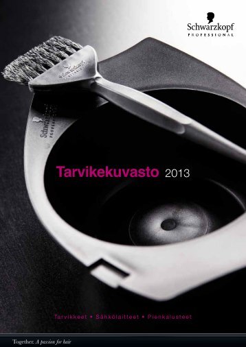 Tarvikekuvasto 2013 - Schwarzkopf Professional