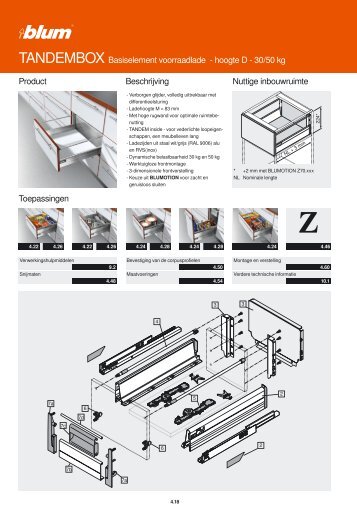 Blum Tandembox Hoog D