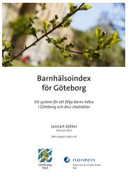 Barnhälsoindex för Göteborg - Nordiska högskolan för ...