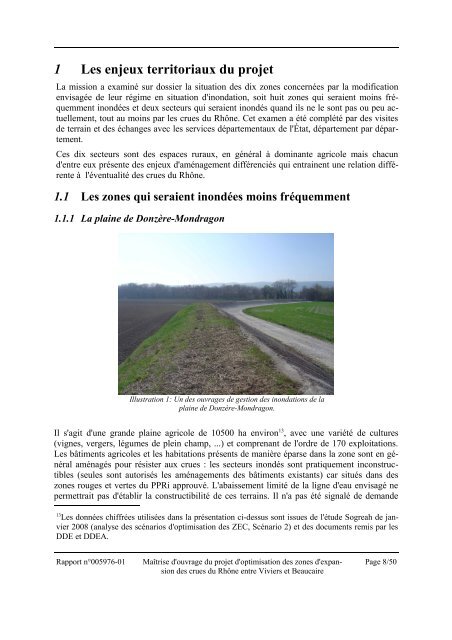 Maîtrise d'ouvrage du projet d'optimisation des zones d'expansion ...