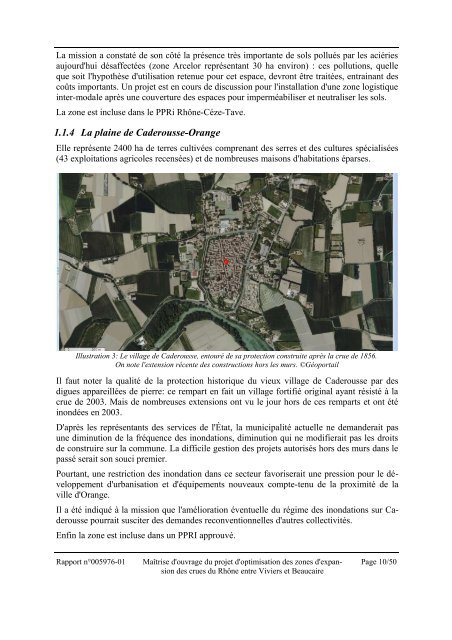 Maîtrise d'ouvrage du projet d'optimisation des zones d'expansion ...