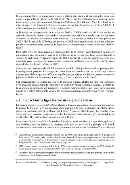 Maîtrise d'ouvrage du projet d'optimisation des zones d'expansion ...