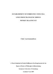 establishment of embryonic stem cell lines from transgenic rhesus ...