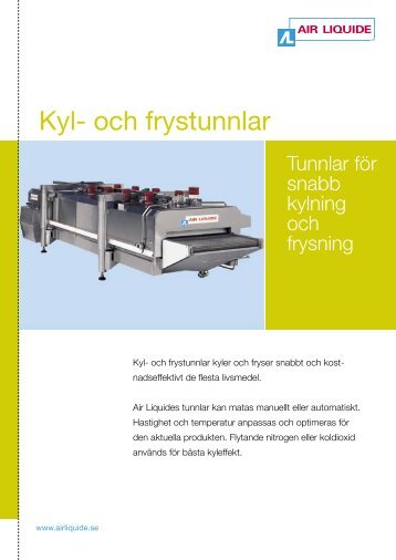 Kyl- och frystunnlar - Air Liquide