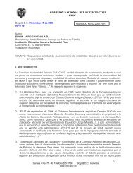 Respuesta Solicitud Estabilidad Laboral Docente - Comisión ...