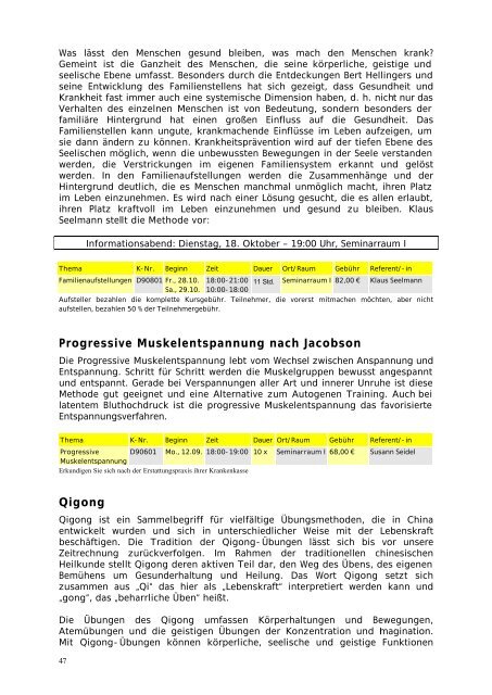 2. Halbjahr 2005., Stand 19. Mai 2005 - EVK Mettmann