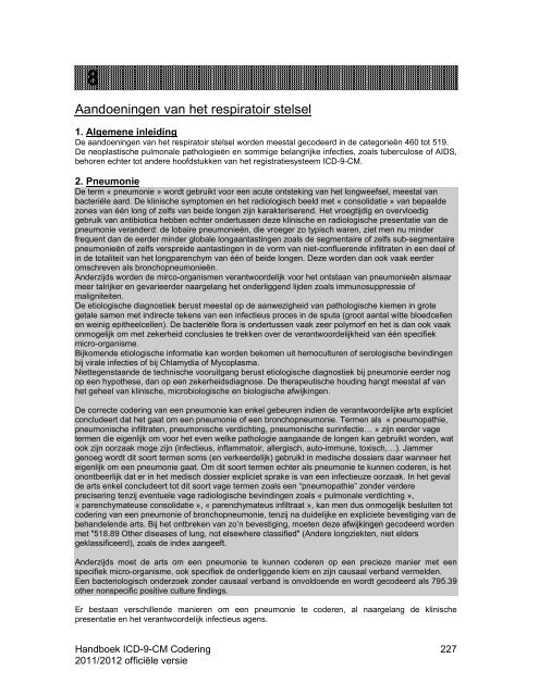 Codeerhandboek ICD-9-CM 2011 / 2012 - Ministerie van Sociale ...