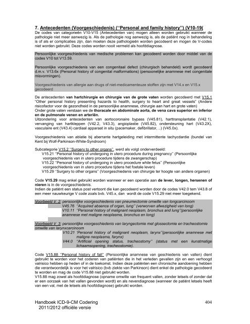 Codeerhandboek ICD-9-CM 2011 / 2012 - Ministerie van Sociale ...
