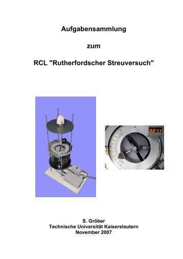 Aufgabensammlung zum "RCL Rutherfordscher Streuversuch"