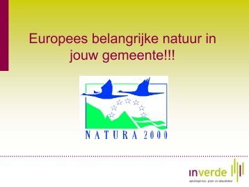 Europees beschermde natuur in jou gemeente - Agentschap voor ...