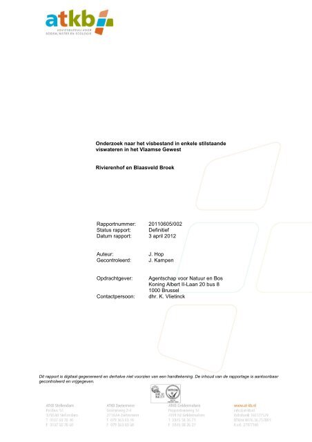 Rivierenhof - Blaasveldbroek - Antwerpen (7Mb - pdf) - Agentschap ...