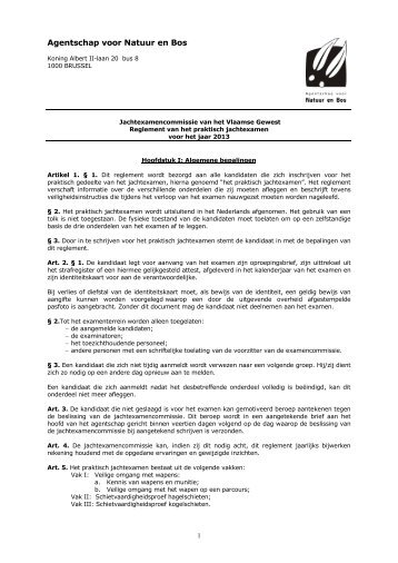 Download het examenreglement (pdf - 128 KB) - Agentschap voor ...