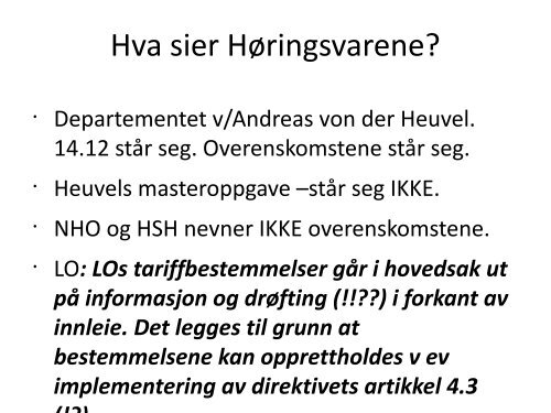 Kampen FOR faste ansettelser Slå ring om overenskomstene VETO ...