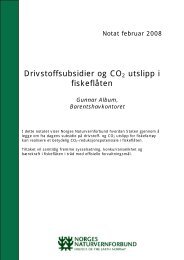 Notat om drivstoffsubsidier og CO2 utslipp i fiskeflåten - Norges ...