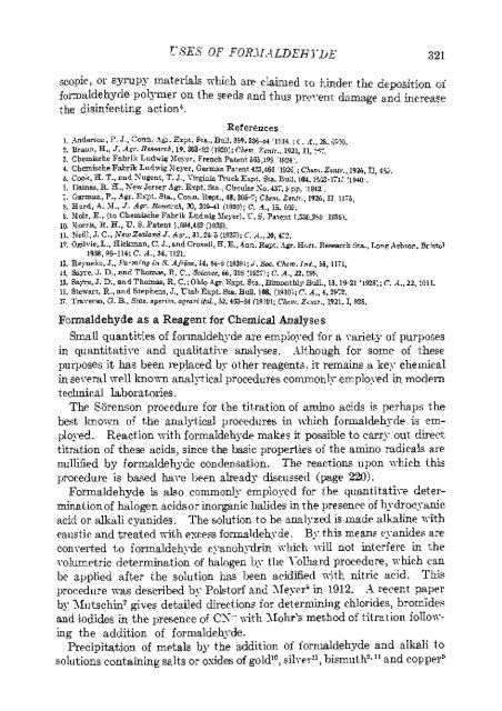 formaldehyde - Sciencemadness Dot Org