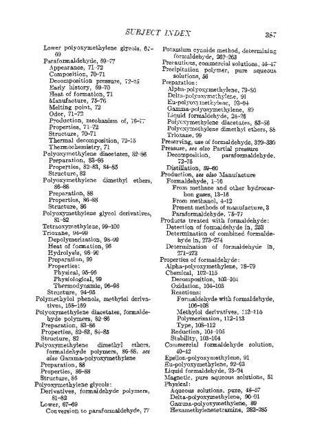 formaldehyde - Sciencemadness Dot Org