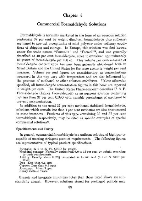 formaldehyde - Sciencemadness Dot Org