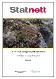 Fagrapport og temakart: naturmiljø.pdf - Statnett