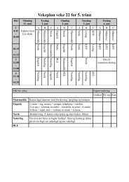 Vekeplan veke 22 for 5. trinn - minbarnehage.no