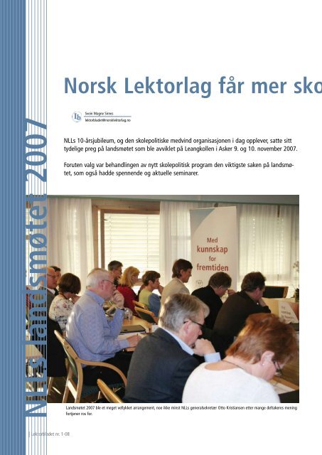 Lektorbladet nr 1 - Norsk Lektorlag