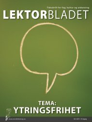 Lektorbladet - Norsk Lektorlag