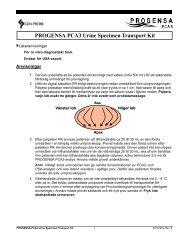 PROGENSA PCA3 Urine Specimen Transport Kit - Gen-Probe, Inc.